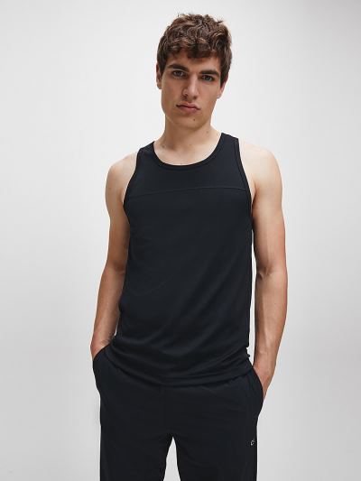 Calvin Klein Ruhák HU587684 | Calvin Klein Mesh Panel Férfi Trikó Fekete